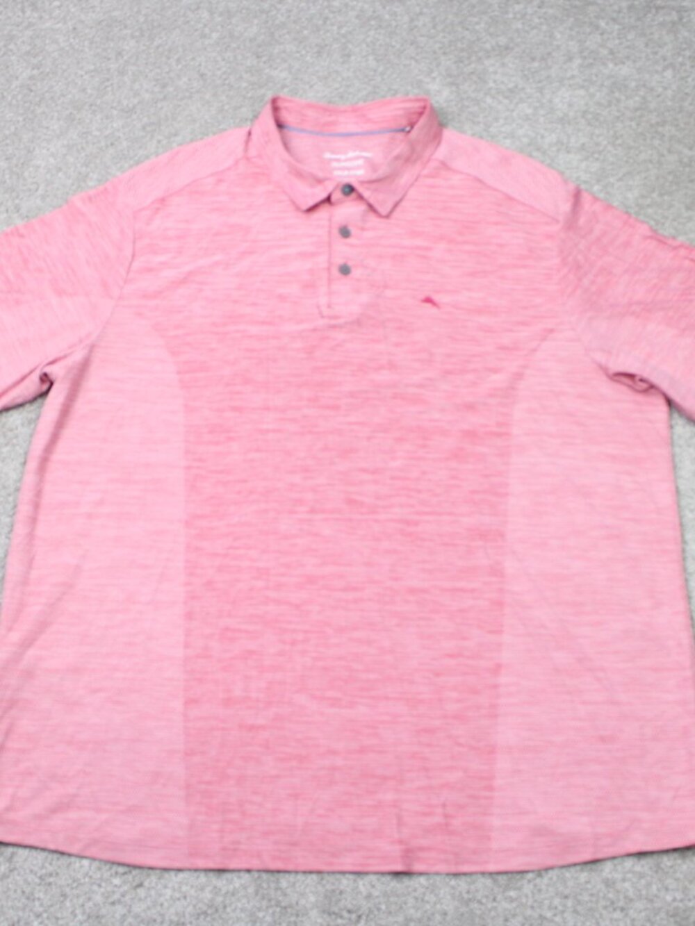 Tommy Bahama IslandZone Polo Shirt Mens 2XLB XXL-Big Pink Polyester Short Sleeve